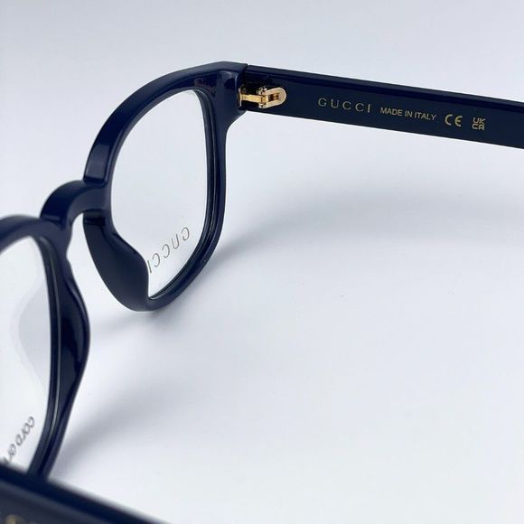 Gucci GG1343O 003 Eyeglasses Blue Square Unisex - Picture 10 of 12